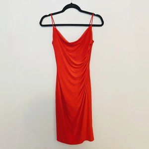 Laundry By Shelli Segal Cowl Neck Red Dress